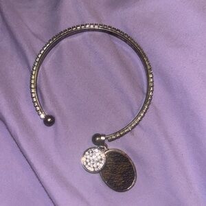 Upcycled lv bracelet